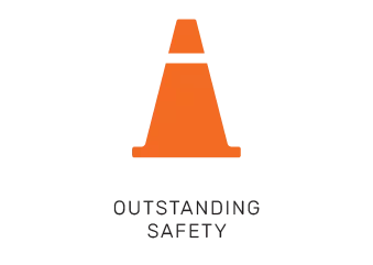 outstanding safety cone icon